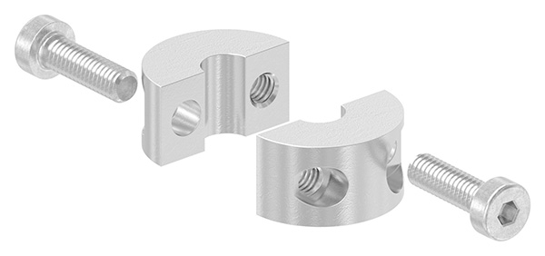 Rundklemme Edelstahl V4A fuer Seil Ø 6 mm-88.11100072006