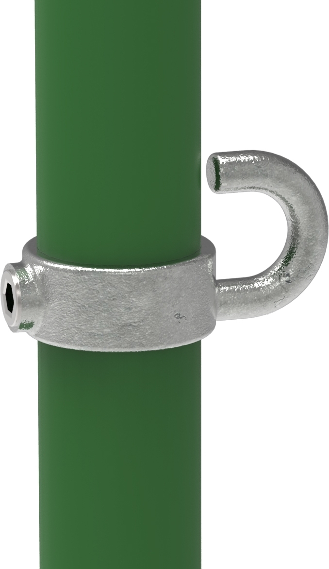Rohrverbinder Stellring mit Haken Ø 17-2 mm -3-8- - Temperguss verzinkt - 182S17-182S17