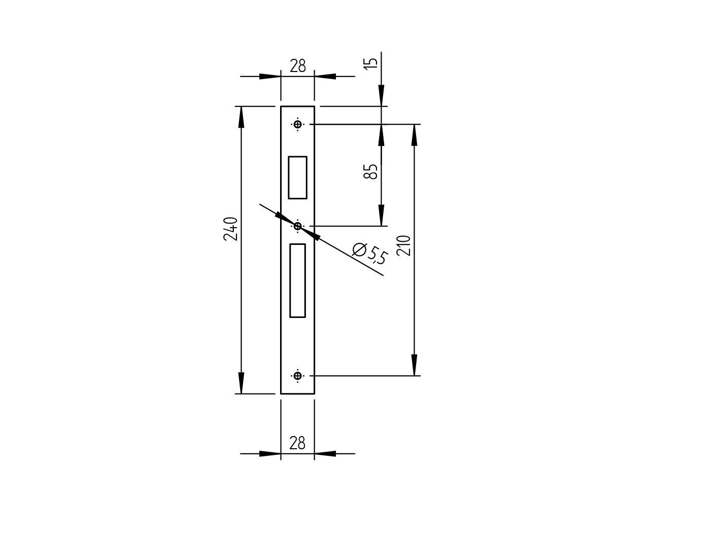 Schliessblech Stahl 2 mm roh-89-11B14128-A.4