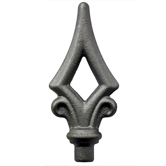 Zaunspitze Stahl geschmiedet  100 mm- B 44 mm Hals Ø 12 mm roh-89-11E2186100-A.4