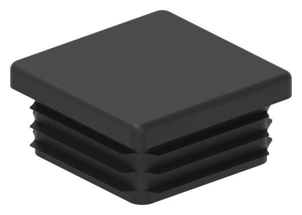 Kunststoffkappe schwarz fuer Quadratrohr 40x40mm-88-11178.40X40