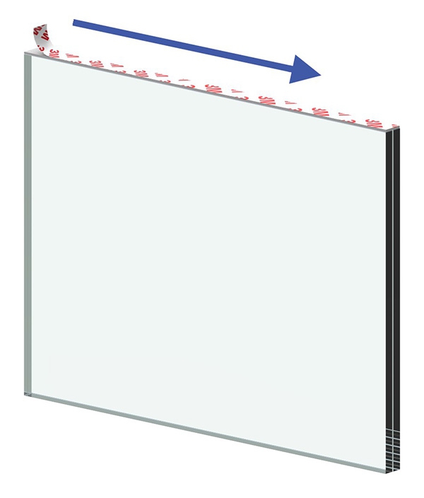 Klebestreifen - fuer Glas 12-76 - 13-52 mm - VHB-Klebeband-11-9019.7