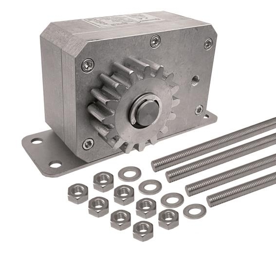 Schiebetorbremse Radialdaempfer fuer Zahnstange Modul 4 inkl- Befestigungsmaterial-89-11BSFM30-A.4
