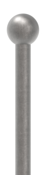 Zaunstab Stahl Ø 12 mm H 1000 mm Kugel Ø 25 mm angeschmiedet-30-1221.8