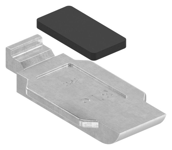 Sicherungsboden Edelstahl V4A fuer Sichtschutz Endklemme Mod- 26-88-1126-EK-B.V4A