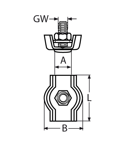 Simplex Drahtseilklemme Fuer Seil- 2 - 10 mm V4A - Verkauf in VPEs-66-64-411.8304