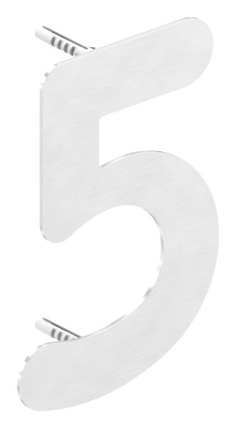 Hausnummer 5 - klein - Masse- 110 mm x 150 mm - V2A-11-8055.4
