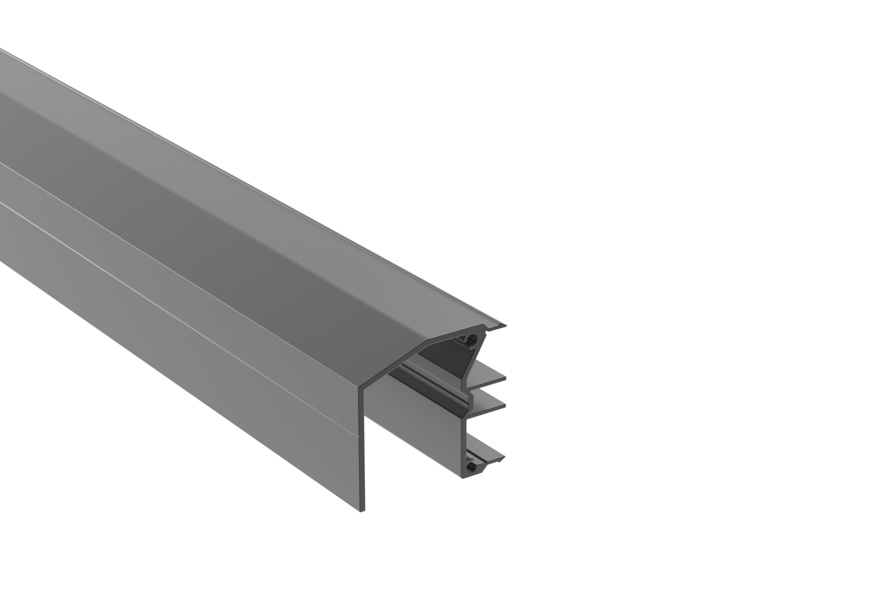 Schiebetor Fuehrungsprofil Aluminium 6000 mm Anthrazit RAL 7016-89.FGUG54X506000R7016