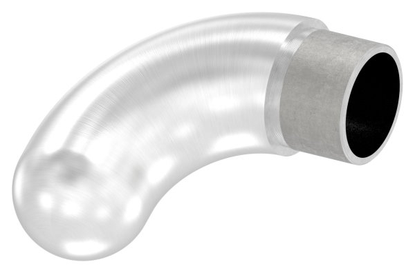 Endstueck 90° halbrund- fuer Rundrohr Ø 33-7x2-0 mm V2A-11-3695.4