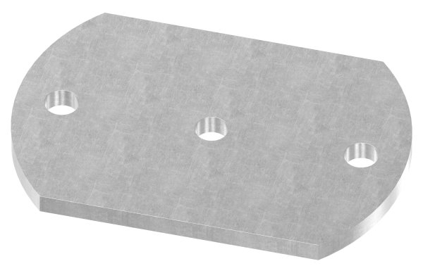 Ankerplatte 150x100x8 mm 3 Bohrungen -  Stahl roh-30-2887.8