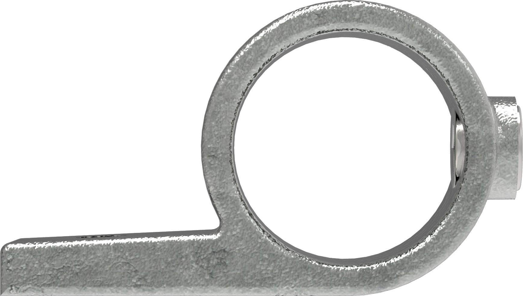 Rohrverbinder - Befestigungsring mit Flansch 1 Bohrung - 199C42 - 42-4 mm - 1 1-4- - Feuerverzinkt u. Elektrogalvanisiert-199C42